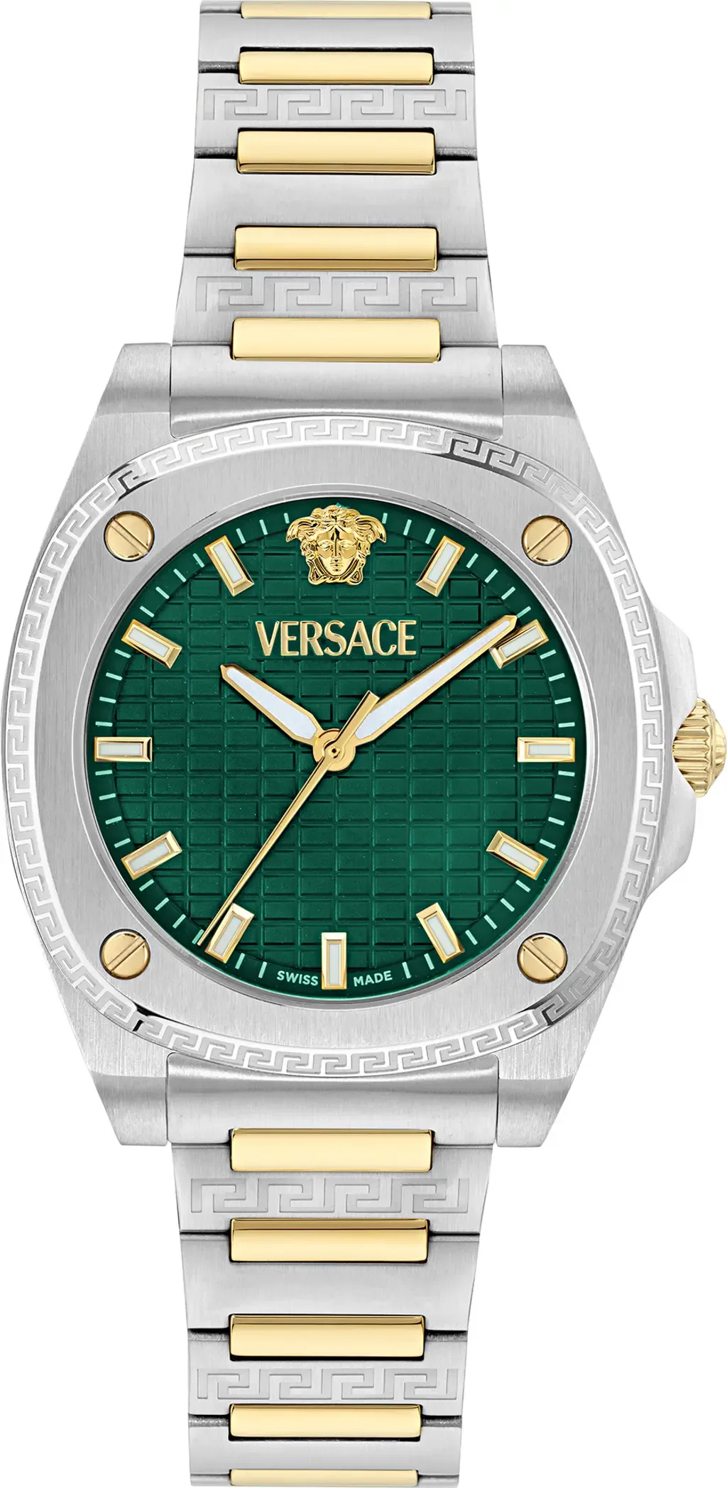 Greca Pulse Two-Tone Bracelet Watch, 36mm by Versace