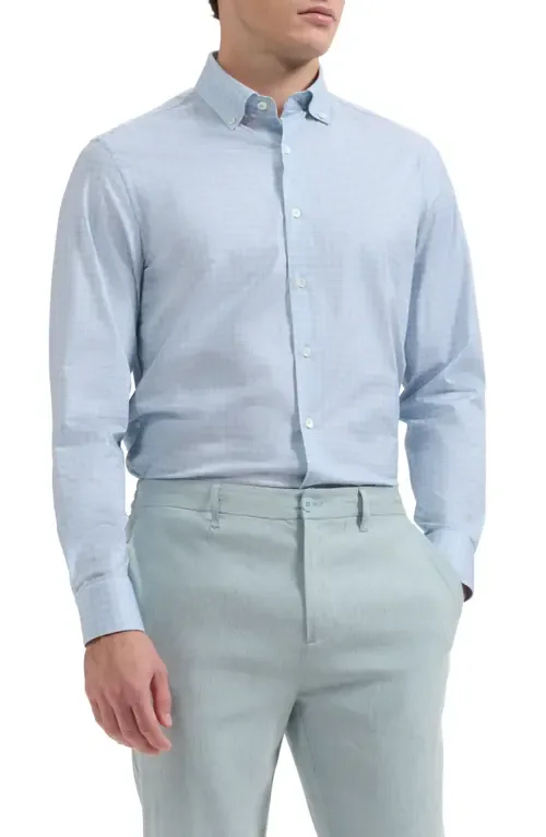 James OoohCotton® Graph Check Print Button-Up Shirt