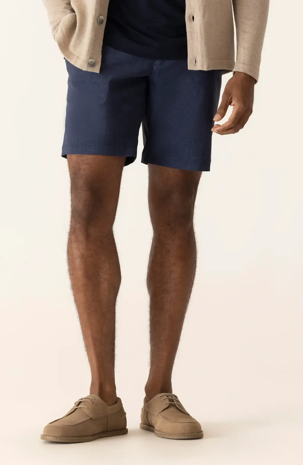 Galaxy 8.5-Inch Flat Front Knit Nylon Blend Bermuda Shorts