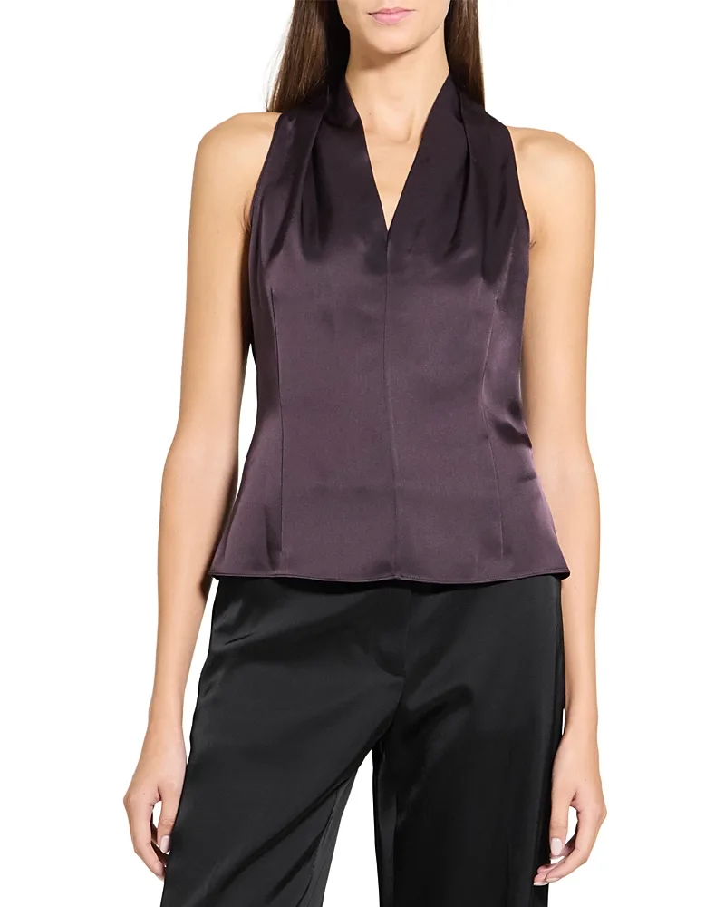 Drape Front Sleeveless Top