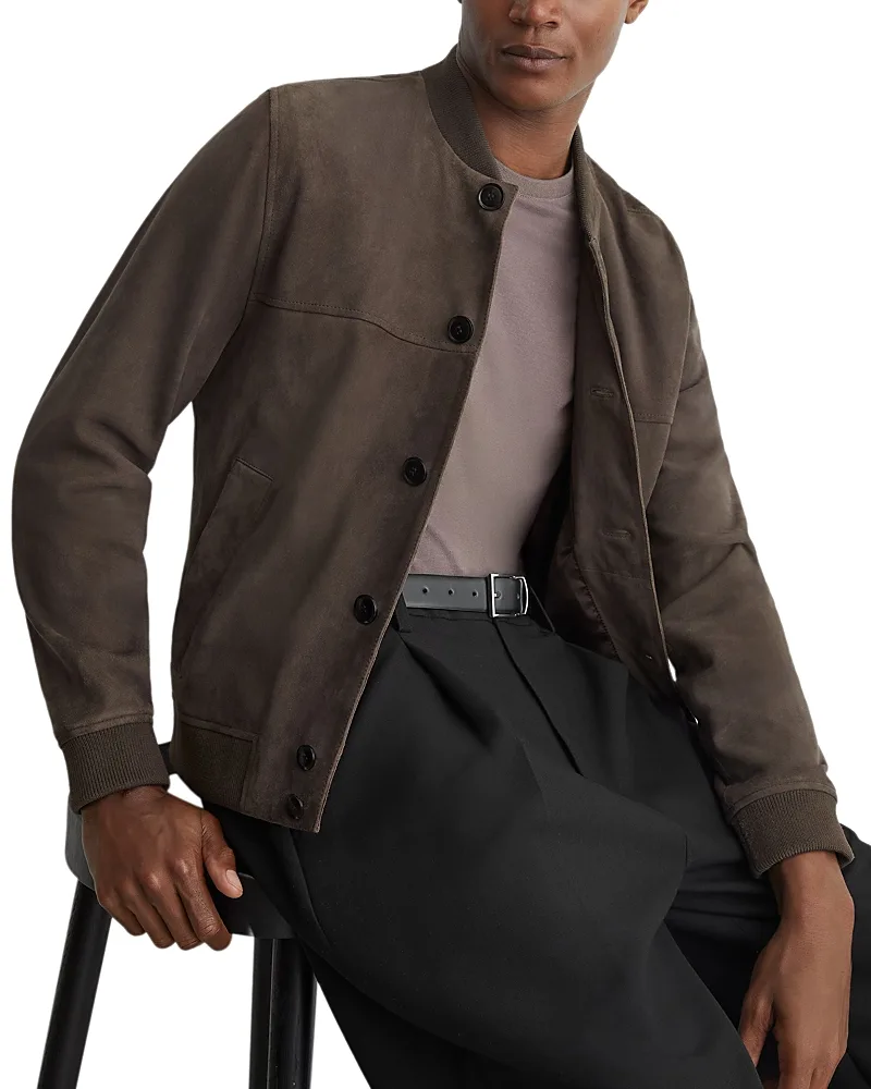 Mountford Suede Bomber Jacket