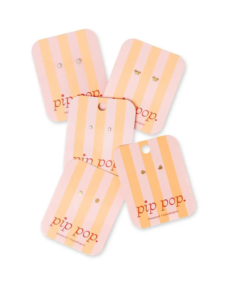 Mini Flatback Stud Hypoallergenic Earring Set by Pip Pop