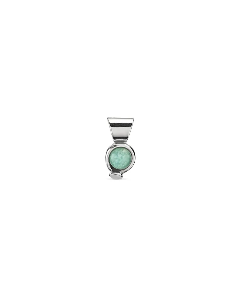 Sterling Silver and Amazonite Stone Charm by Unode50