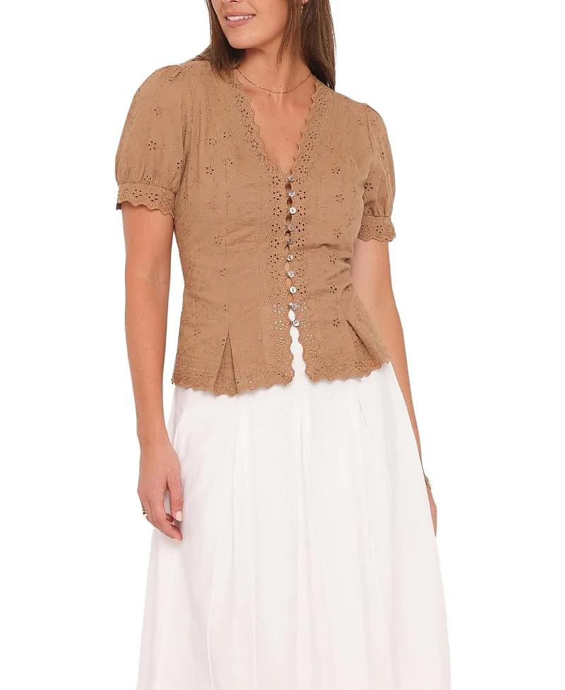 Lorraine Eyelet Top
