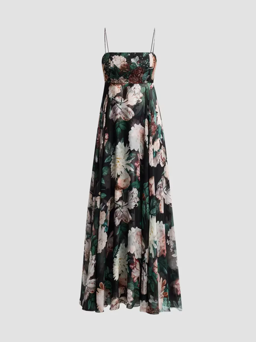 Brooklynne Floral A-Line Gown