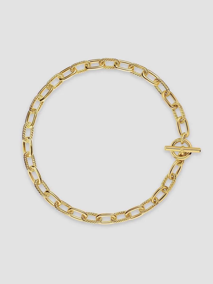 DY Madison Toggle Chain Necklace in 18K Yellow Gold, 11mm by David Yurman