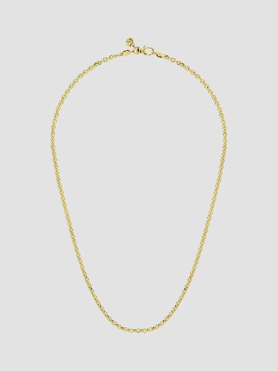 Gabriel & Co Classic 14K Yellow Gold Link Chain Necklace