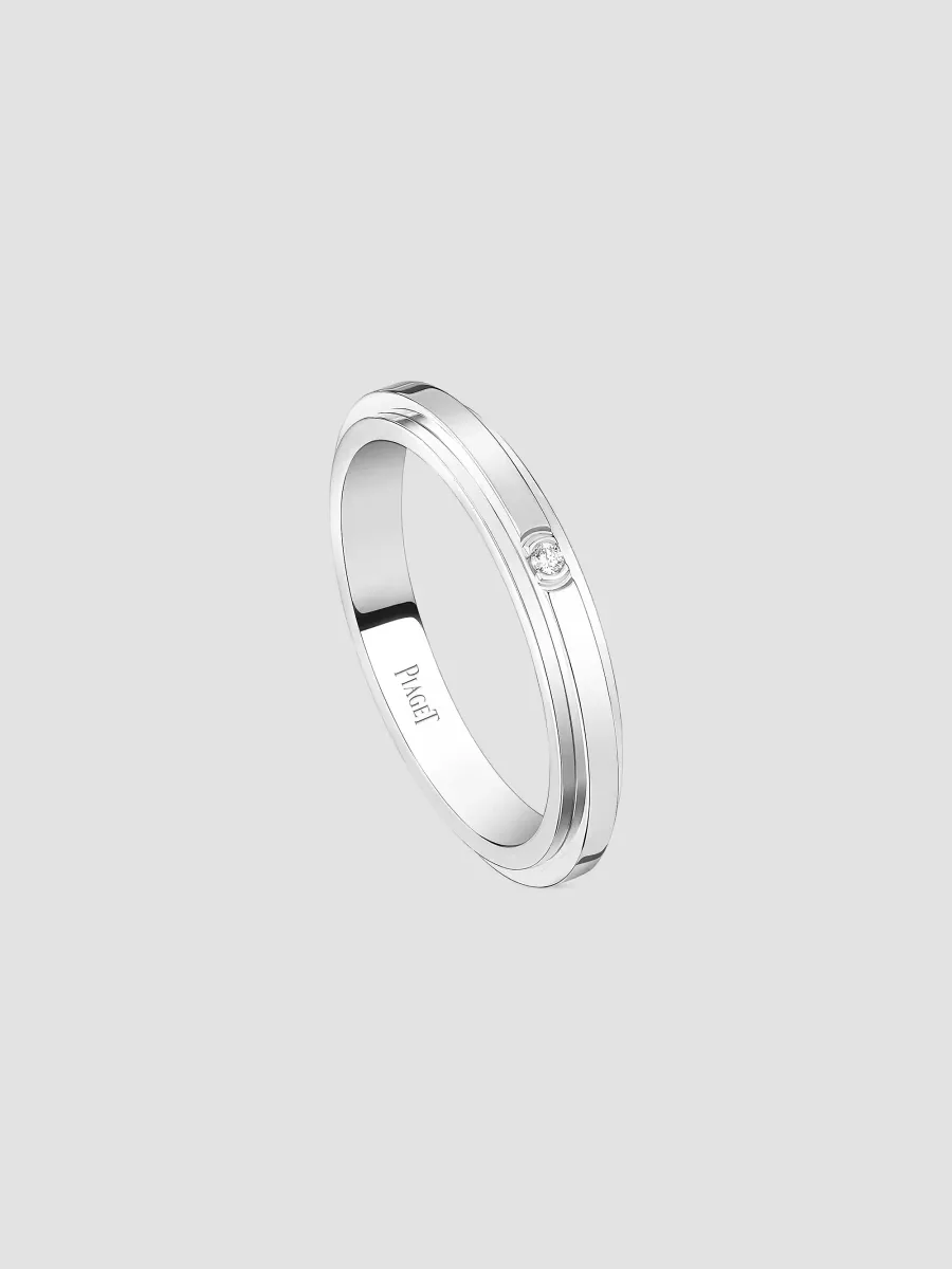 Possession 18K White Gold & 0.01 TCW Diamond Wedding Band by Piaget