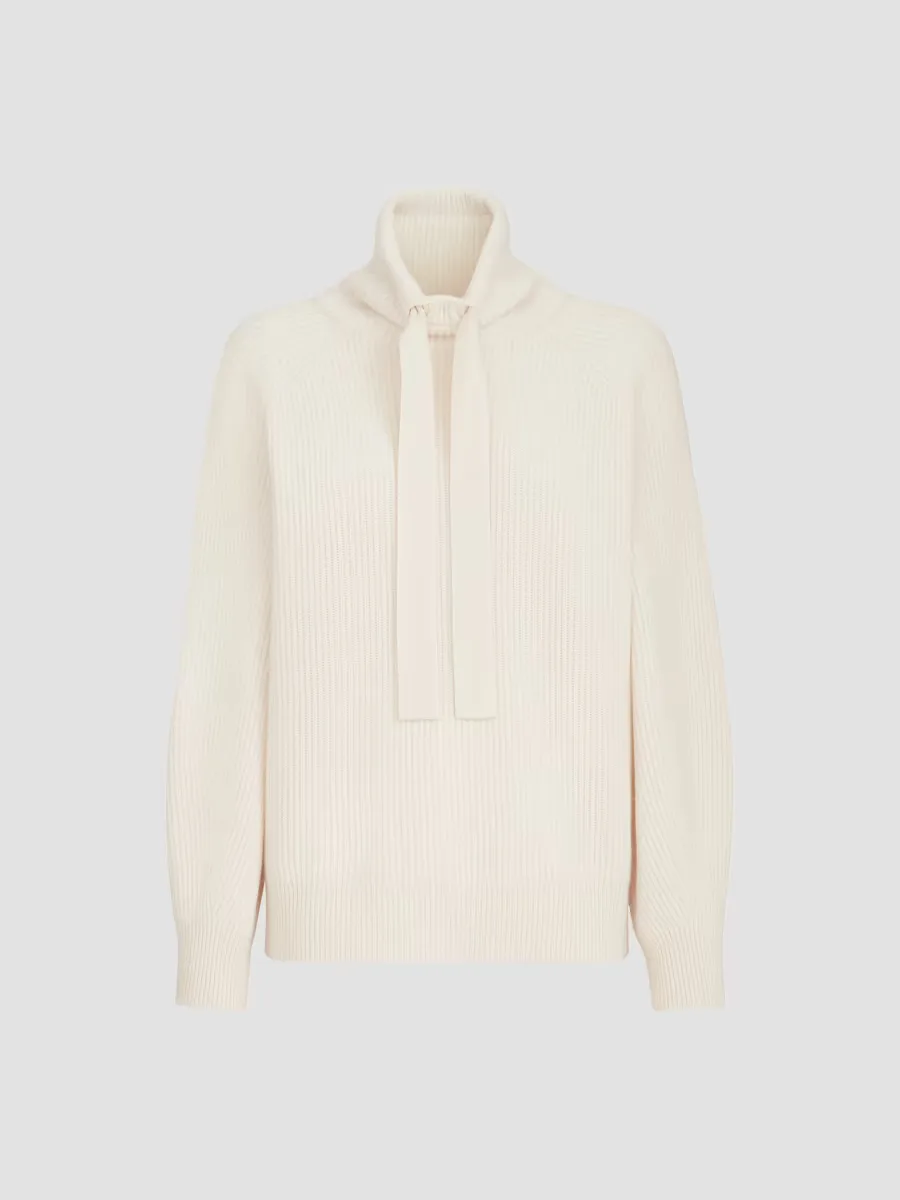 Cashmere English Rib Turtleneck Sweater