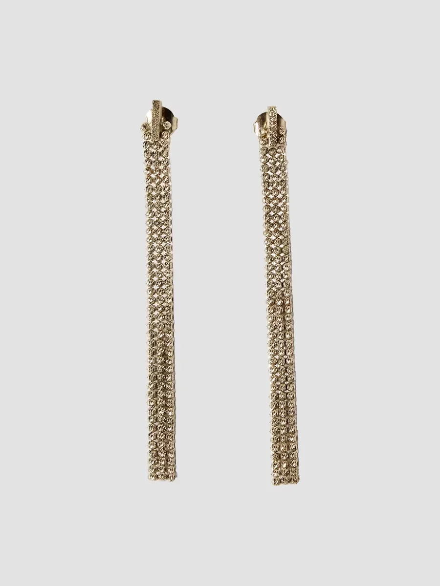 Sterling Silver Cascade Earrings by Brunello Cucinelli