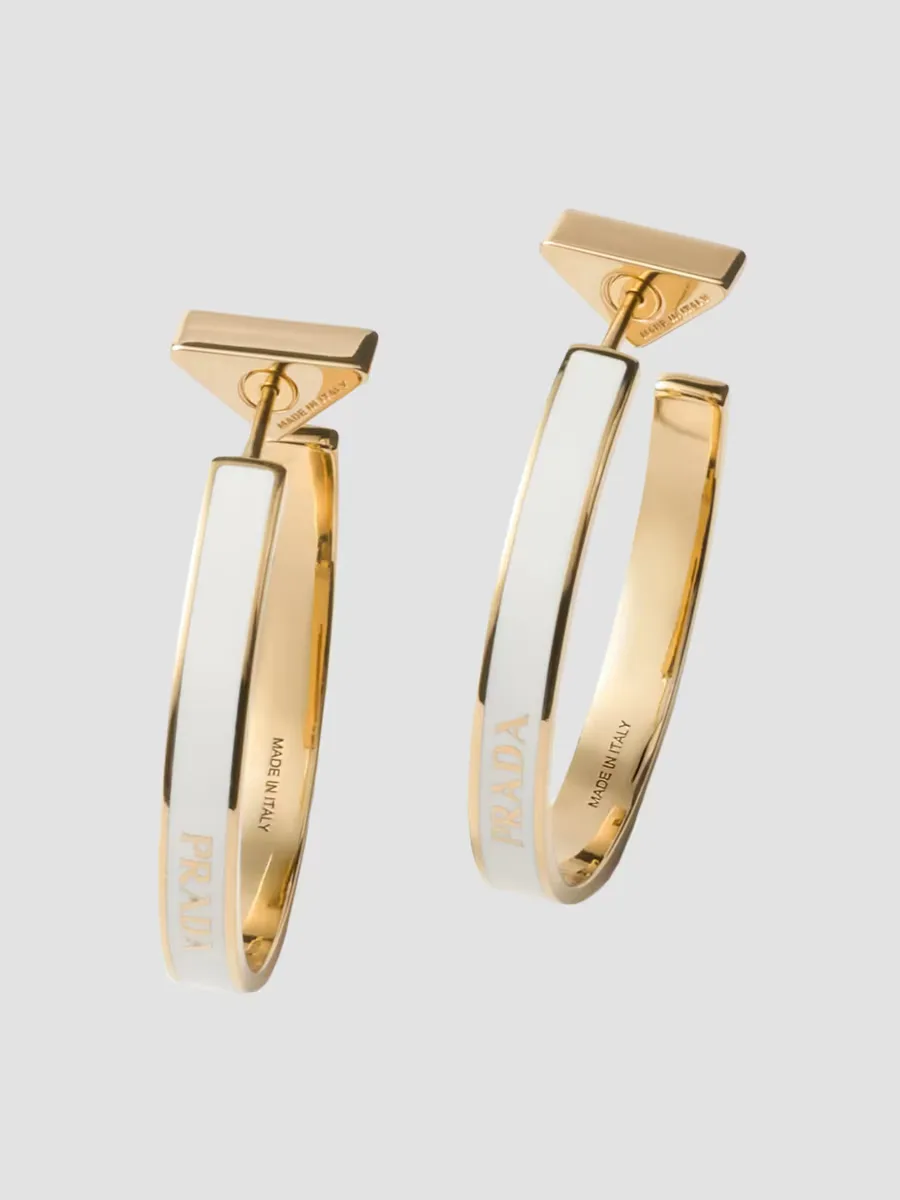 Metal Earrings by Prada