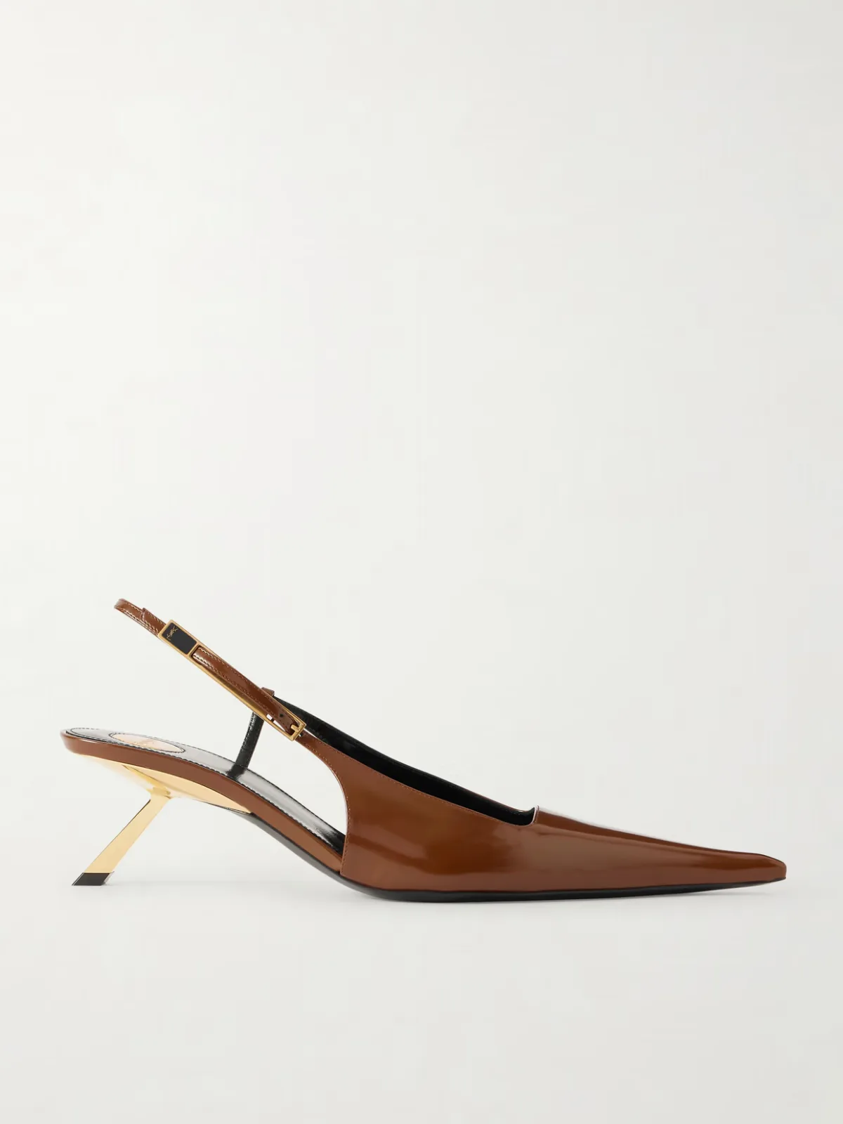 - Lee Glossed-leather Sandals -