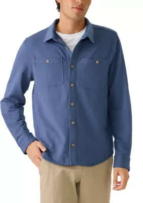 Vintage Salt Wash Terry Button Down Shirt