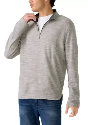 Quarter Zip Mock Neck Sweater