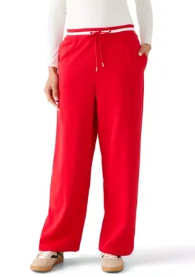 Side Slit Wide Leg Pants