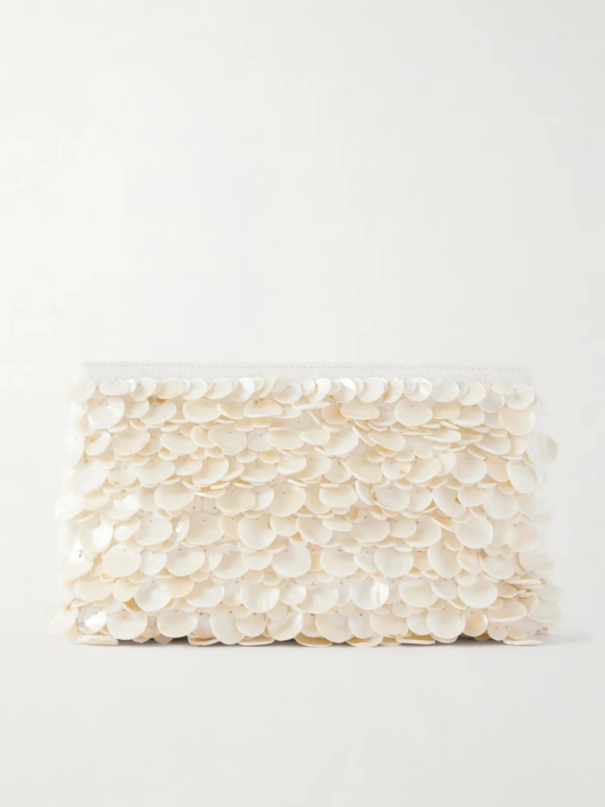 - Reese Shell Beaded Clutch -