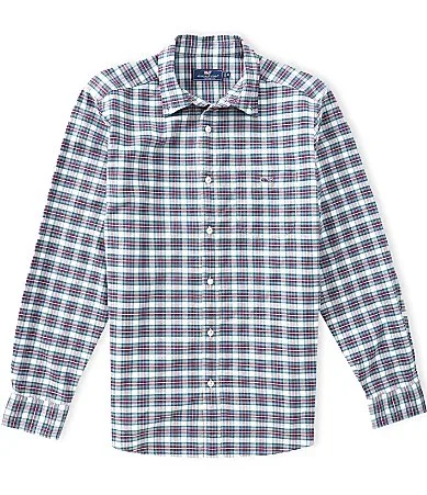 Plaid Oxford Long Sleeve Woven Shirt