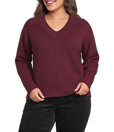 Vanna V-Neck Long Sleeve Sweater by Sanctuary