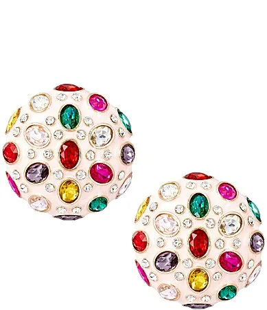 Merry & Bright Holiday Dome Stud Earrings by Merry & Bright