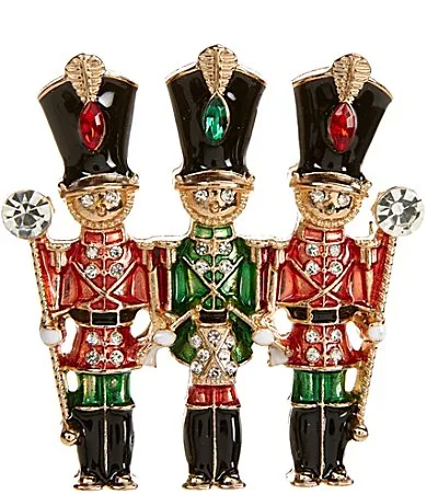 Merry & Bright Holiday Toy Soldiers Pin by Merry & Bright