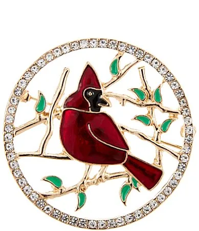 Merry & Bright Cardinal Holiday Pin by Merry & Bright