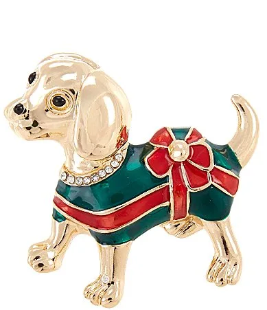 Merry & Bright Holiday Dog Sweater Pin by Merry & Bright