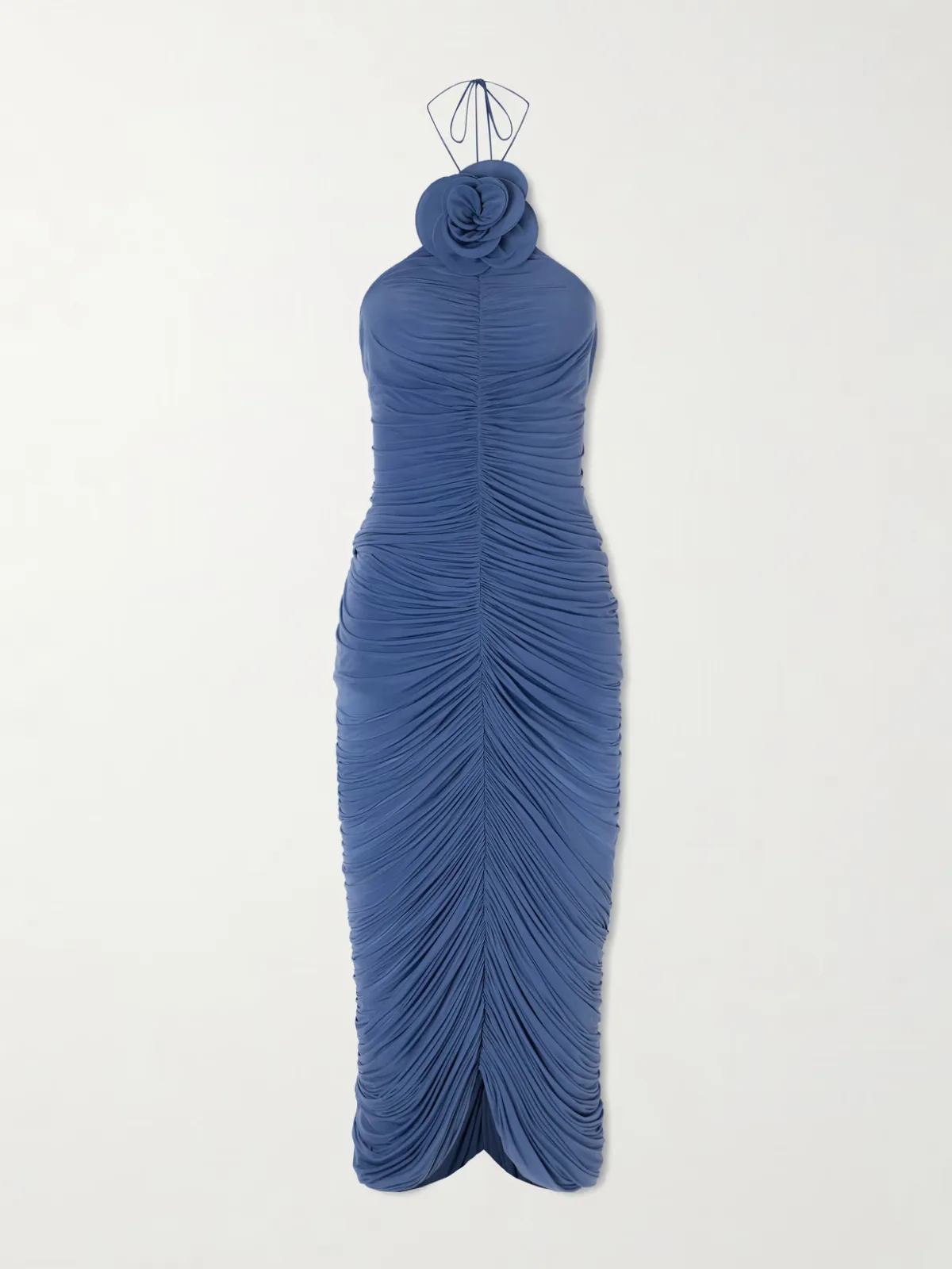- Appliquéd Stretch-jersey Midi Dress -