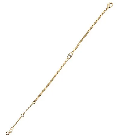 Anna & Ava Waterproof Delicate Pave Link Chain Bracelet by Anna & Ava