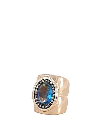 Gemma Layne Ombre Stone Pave Statement Ring by Gemma Layne