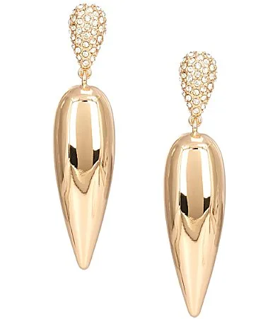 Pave Double Drop Earrings by Gemma Layne