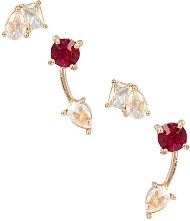 Delicate Stone Stud Earring Set by Gemma Layne