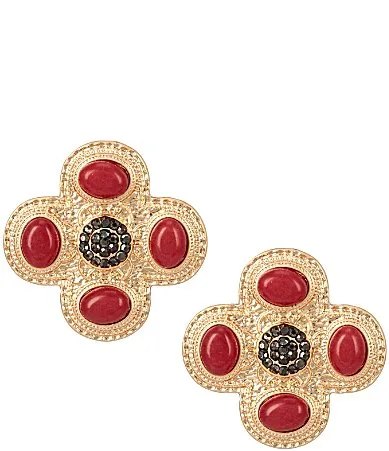 Semi Precious Stud Earrings by Southern Living