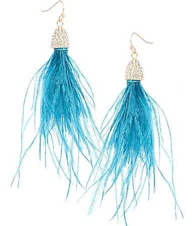 Feather Drop Earrings by Southern Living