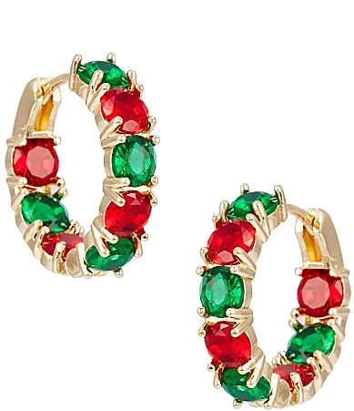 Holiday Hoop Earrings