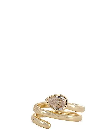 Waterproof Wrap Stone Statement Ring by Anna & Ava