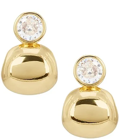 Waterproof Stone Metal Stud Earrings by Anna & Ava