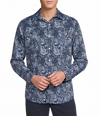 Tonal Paisley Woven Shirt