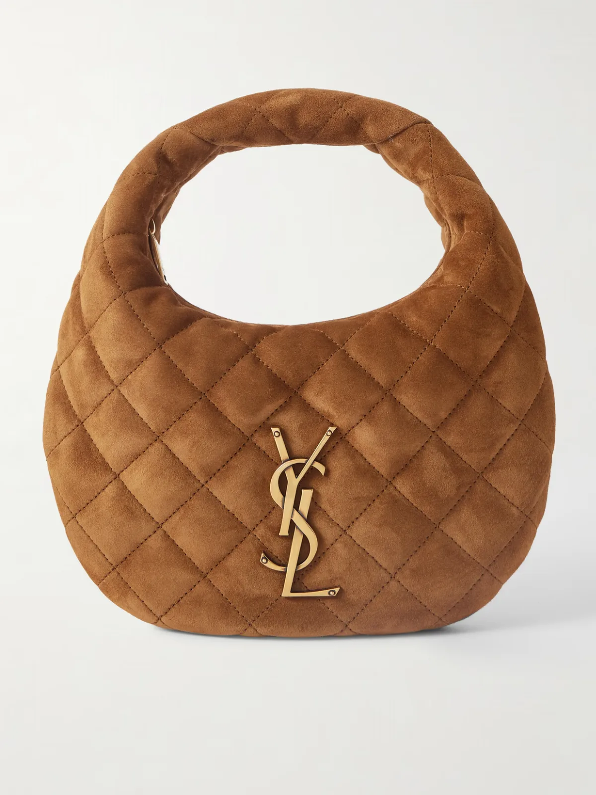 - Icarino Quilted Suede Shoulder Bag -