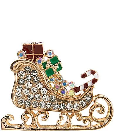 Holiday Sleigh Pin