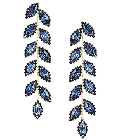 Southern Living x Borrowed & Blue Rhinestone Marquis Linear Earrings