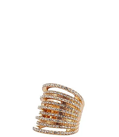 Pave Multi Strand Statement Ring by Gemma Layne