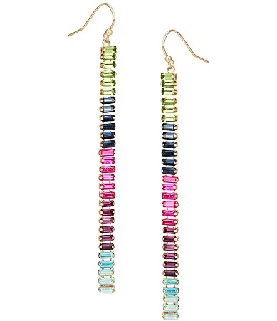 Ombre Stone Linear Earrings by Gemma Layne