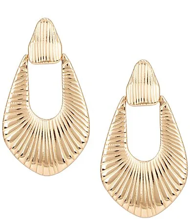Textured Knocker Drop Earrings by Southern Living