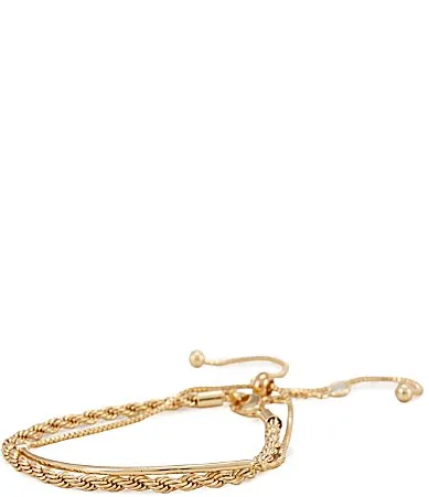 Waterproof Delicate Chain Bracelet Set by Anna & Ava