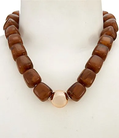 Chunky Beaded Statement Necklace by Anna & Ava