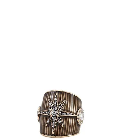 Enamel Pave Resin Star Statement Ring by Gemma Layne
