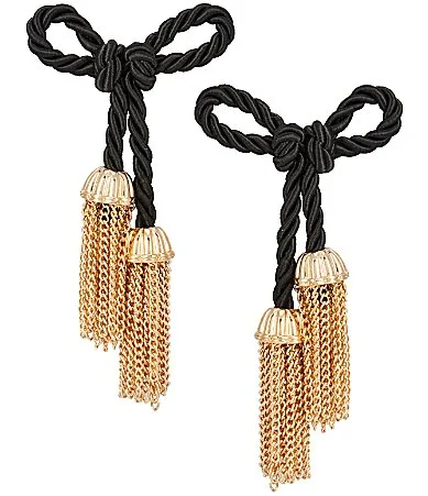 Rope Bow Drop Earrings by Southern Living
