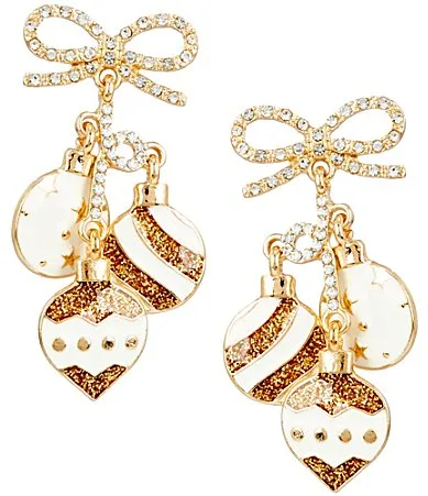 Ornament Holiday Drop Earrings