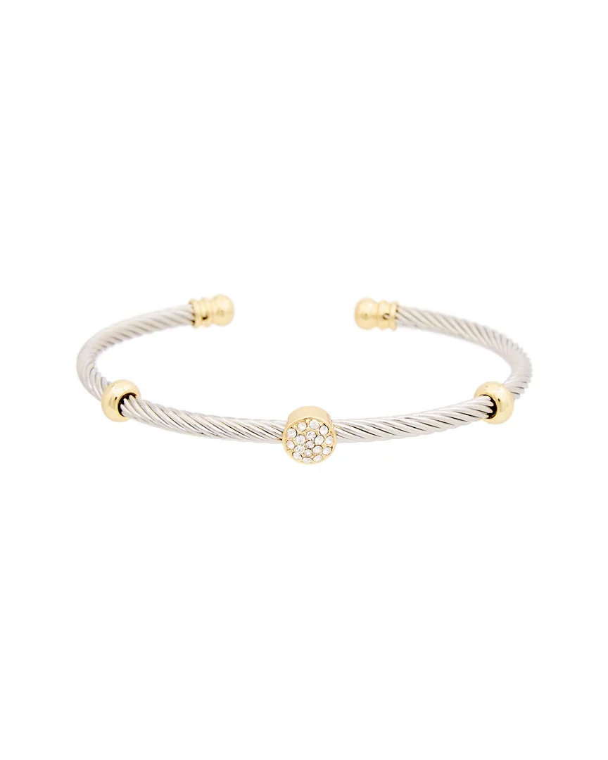 18K Plated Cz Cuff by Juvell