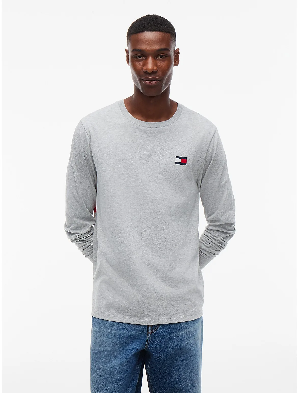Long-Sleeve Back Flag Logo T-Shirt by Tommy Hilfiger